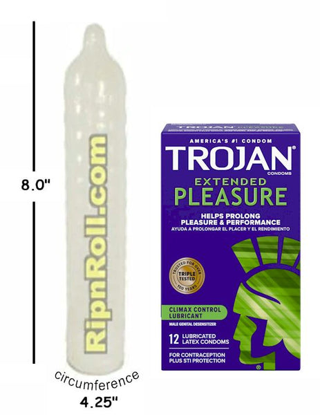 Condoms with Climax Control Lubricant - RipNRoll Condoms Condoms with Climax Control Lubricant - RipNRoll Condoms