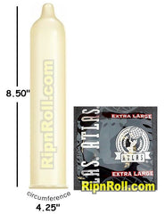 Atlas Extra Large Condoms - RipnRoll.com