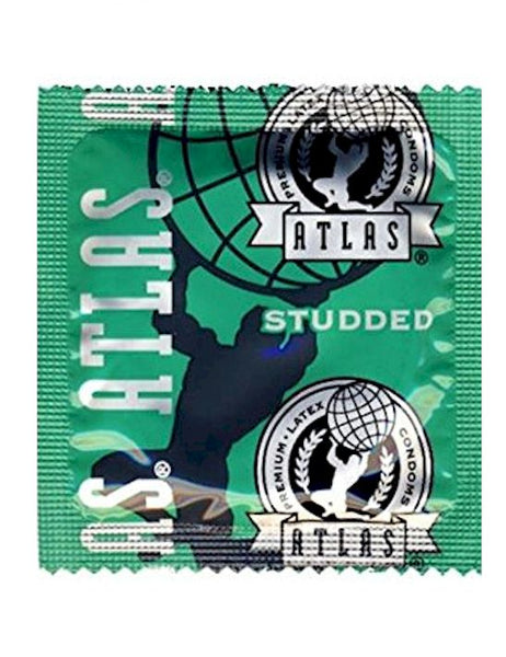 Atlas Studded Condoms - RipnRoll.com