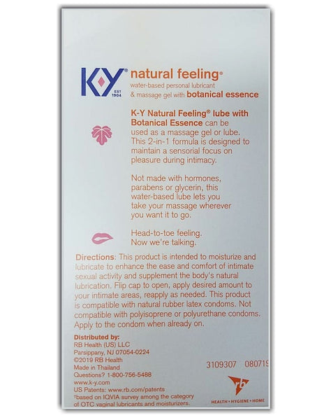K-Y Natural Feeling Personal Lube & Massage Gel with Botanical Essence