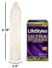 Lifestyles Ultra Studded condoms - RipNRoll.com