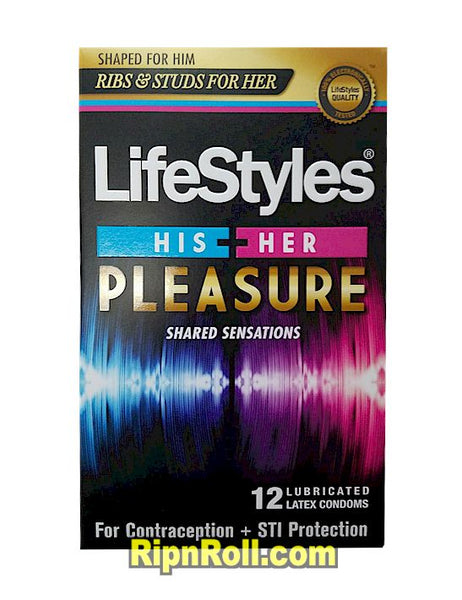 Lifestyles His and Her Pleasure condoms