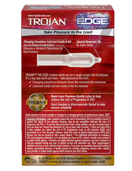 Trojan The Edge Condoms Trojan The Edge Condoms