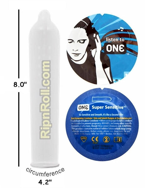 ONE Brand Super Sensitive condoms - RipnRoll.com