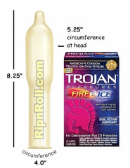 Trojan  Fire and Ice condoms - RipNRoll Condoms
