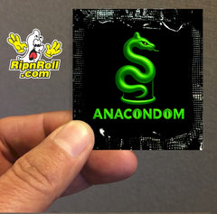 Printed Black Foil with Full Color Anacondom