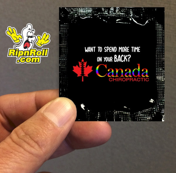 Printed Black Foil with Full Color imprint - Canada Chiropractic