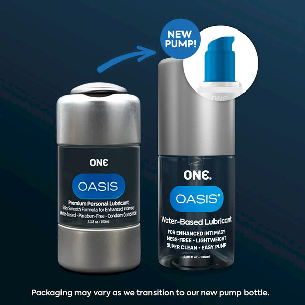 One Oasis personal lubricant new pump