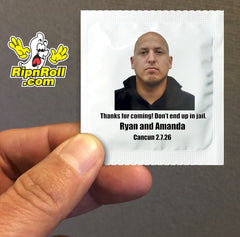 Printed White Foil with Full Color imprint - Ryan and Amanda