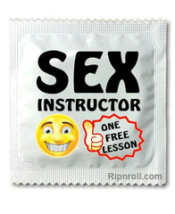 Printed White Foil with Full Color imprint -Sex Instructor