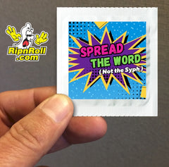 Printed White Foil with Full Color imprint - STW