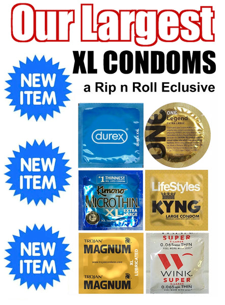 Largest XL condoms assortment