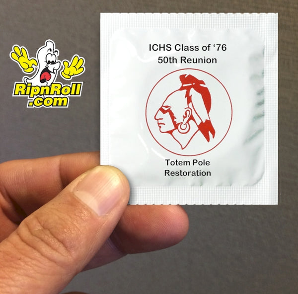 Printed White Foil with Full Color imprint Class of 76
