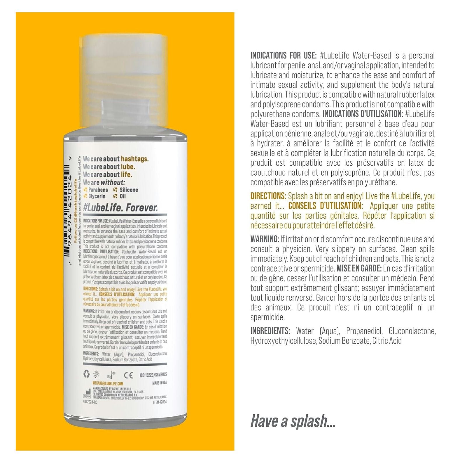 Lube Life Personal Water Based Lubricant Lube Life Personal Water Based Lubricant