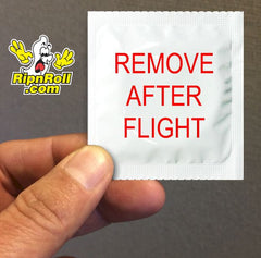 Printed White Foil with Full Color imprint - REMOVE AFTER FLIGHT