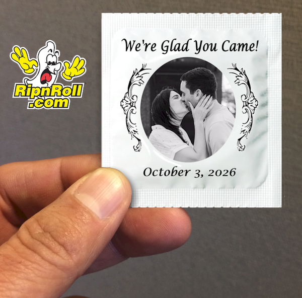 Printed White Foil with Full Color imprint - Jason and Sarah