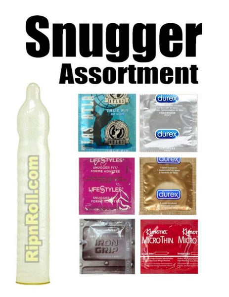 snugger assortment of small condoms