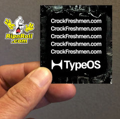 Printed Black Foil with Full Color imprint - TYPE OS