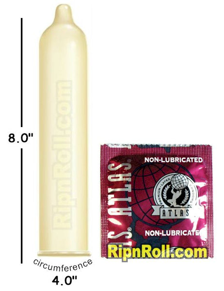Atlas Non Lubricated Condoms - RipnRoll.com