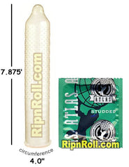 Atlas Ultra Studded Condoms - RipnRoll.com