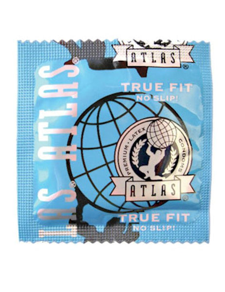 Atlas True Fit Condoms foil - RipnRoll.com