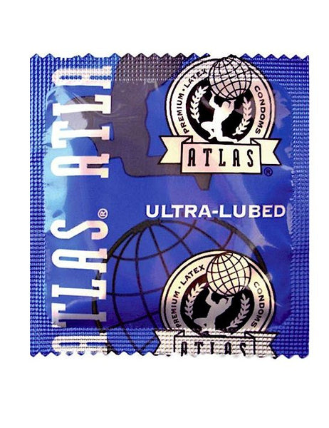 Atlas Ultra Lubed Condoms - RipnRoll.com