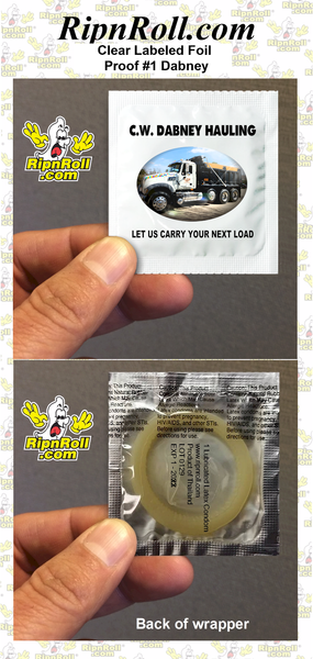 Printed Clear Labeled Condoms - Best Value
