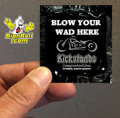 Printed Black Foil with Full Color imprint - Kickstands Blow Your Wad