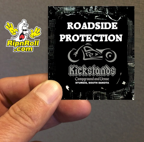 Printed Black Foil with Full Color imprint - Kickstands Roadside