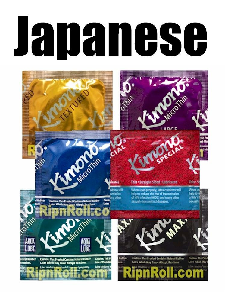 Kimono Brand Condoms Assortment Sampler - RipnRoll.com