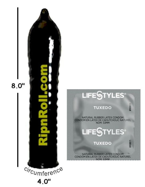 Lifestyles Tuxedo Black Condoms