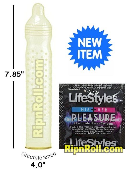 Lifestyles His n Her Pleasure Condoms - Ribbed and Studded Lifestyles His n Her Pleasure Condoms - Ribbed and Studded