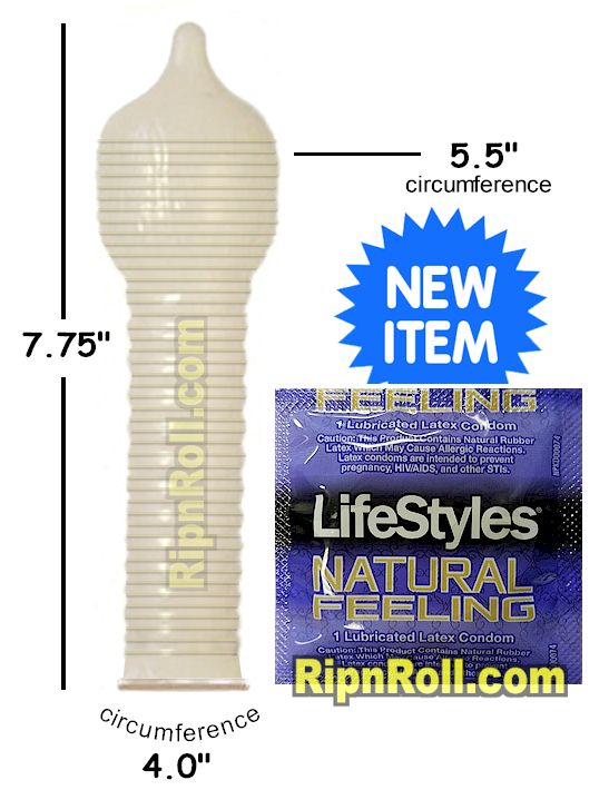 Lifestyles Natural Feeling Condoms - Ribbed With More Headroom Lifestyles Natural Feeling Condoms - Ribbed With More Headroom