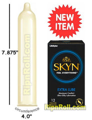 Lifestyles Skyn Extra Lube Condoms box- RipNRoll