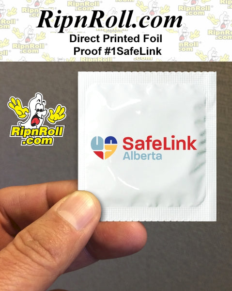 Printed White Foil with Full Color imprint - Safelink