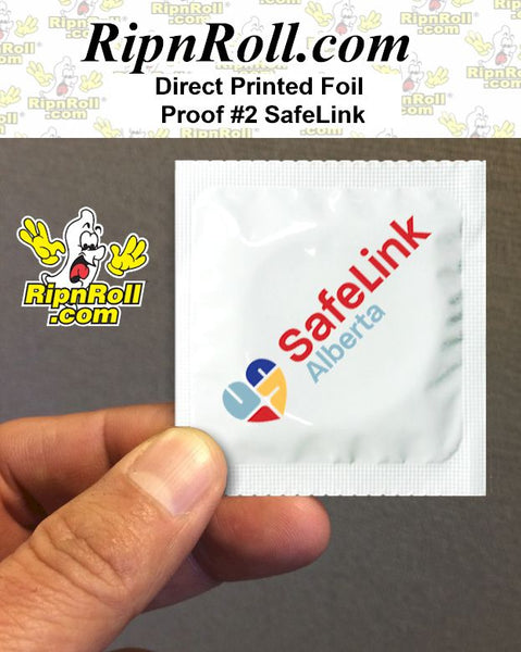 Printed White Foil with Full Color imprint - Safelink