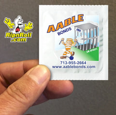 Printed White Foil with Full Color imprint - AABLE Bonds 713-955-2664