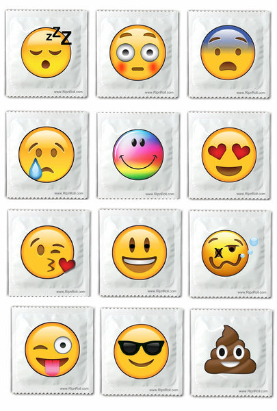 assorted emoji condoms