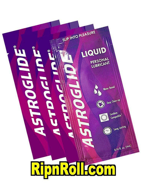 Astroglide single use foil lubricants