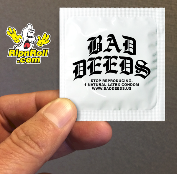 Printed White Foil with Full Color imprint - Bad Deeds