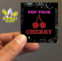 Printed Black Foil with Full Color imprint - Cherry