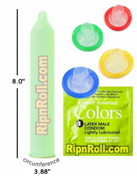 Crown Colors Condoms - RipnRoll.com