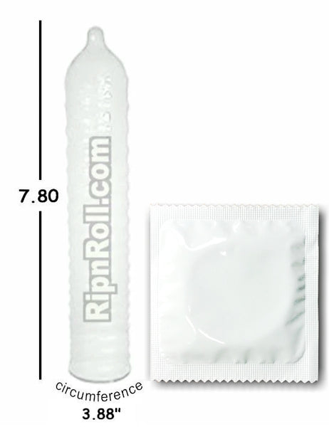custom printed foil condoms dimensions
