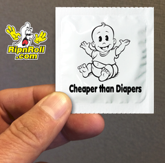 Printed White Foil with Full Color imprint - Diapers