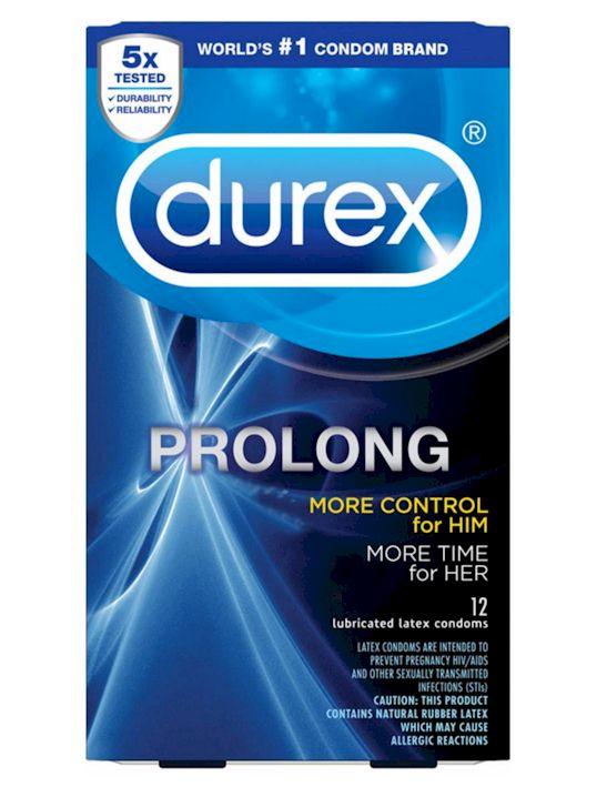 Durex Prolong Lubricated Latex Condoms - Buy Online - Free Shipping Durex Prolong Lubricated Latex Condoms - Buy Online - Free Shipping