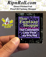 Printed Black Foil with Full Color imprint - Thee Fantasy Shoppe #4