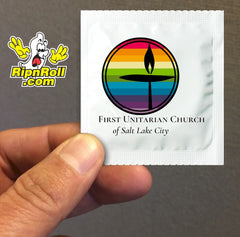 Printed White Foil with Full Color imprint - First Church