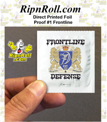 Printed White Foil with Full Color imprint - Frontline