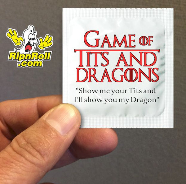 Tits and Dragons - Game of Thrones condoms?