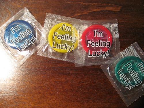 Google - Lucky -  Printed clear with assorted colors